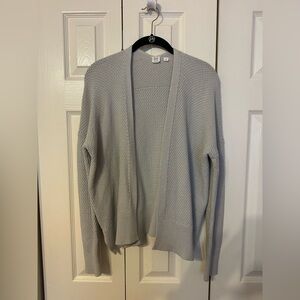 GAP Light Gray Open-Front Cardigan